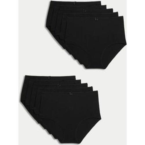 Lot De 10 Culottes Emboîtantes En Coton Et Lycra® -  Noir
