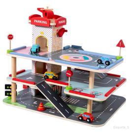 Ensemble de jouets de garage pour enfants, garage pour véhicules jouets  pour tout-petits, voiture de course, piste de rampe, jeu de garage de  stationnement avec 1 hélicoptère