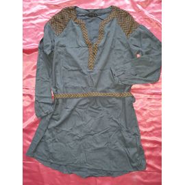 Robe Bleue Manches Longues