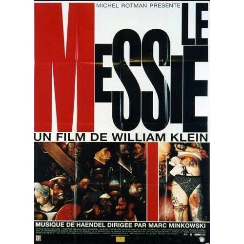 Le Messie - Affiche Originale De Cinéma - Format 120x160 Cm - Un Film De William Klein Avec Daniel Edinger, Sebastian Gutierrez, Nicholas Savalas Arjun Spinner / Haendel, Marc Minkowski - Année 1999 