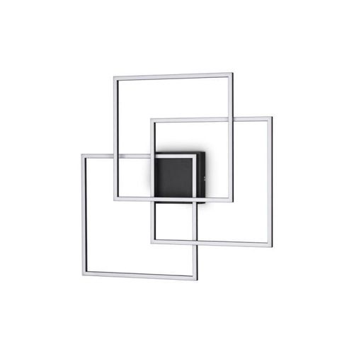 Applique Murale Led Décorative Intégrée Noire, 3000k