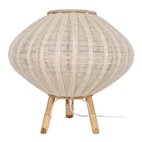 BORNEO-Lampe à poser Extérieur Lin/Rotin Ø50cm naturel Globen Lighting Ø 50cm / H 48cm / Câble d'alimentation L 200cm Beige