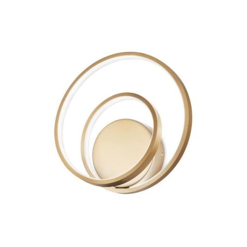 Applique Murale Led Décorative Swirl Intégrée Or, 3000k