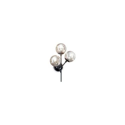 Applique Murale Noire Kepler 3 Ampoules