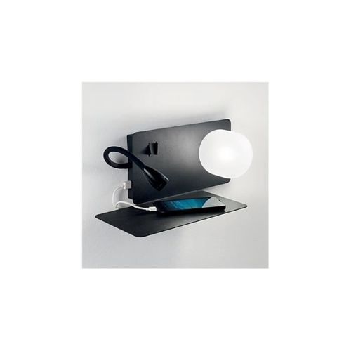 Applique Murale Noire Book 2 Ampoules