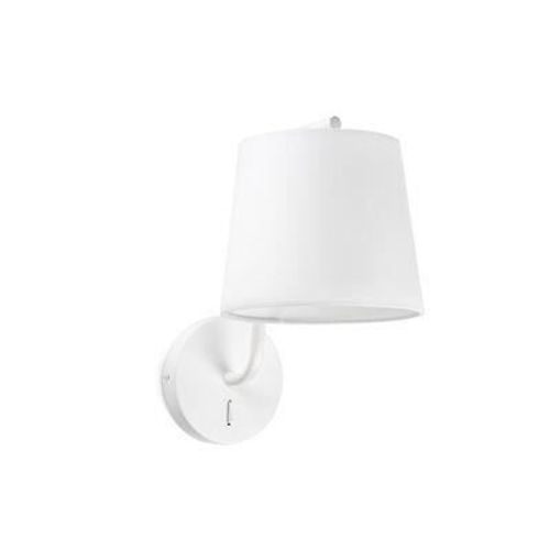 Applique Murale Abat Jour Berni Blanc 1x E27 20w - Faro - 29326