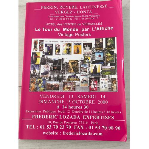 Catalogue De L’Hôtel Des Ventes De Versailles - Le Tour Du Monde Par L’Affiche 