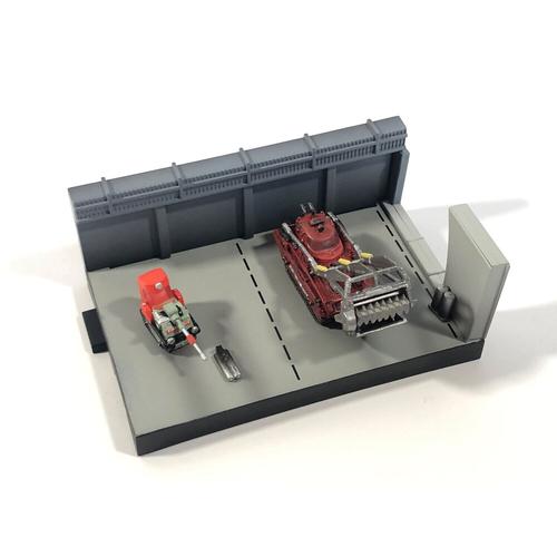 Thunderbirds Vol.1 - Pod Vehicules Diorama - Laser Cutter Vehicule & Iron Claw Tank - Konami