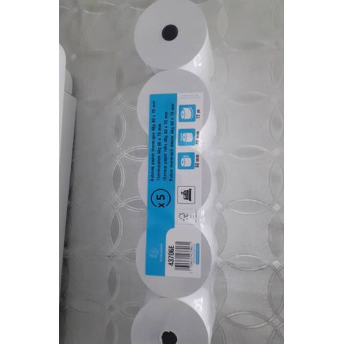 Exacompta - Papier thermique - Rouleau (8 cm x 72 m) 5 rouleau(x)