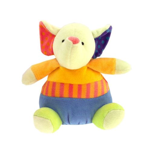 Peluche Doudou Elephant Boule Coloré Babysun