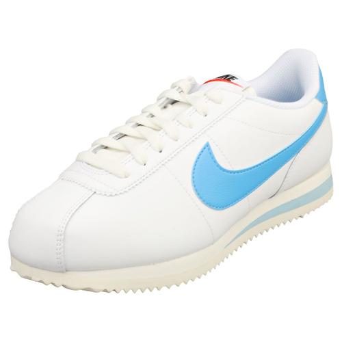 Nike Cortez Baskets Décontracté Blanc Bleu