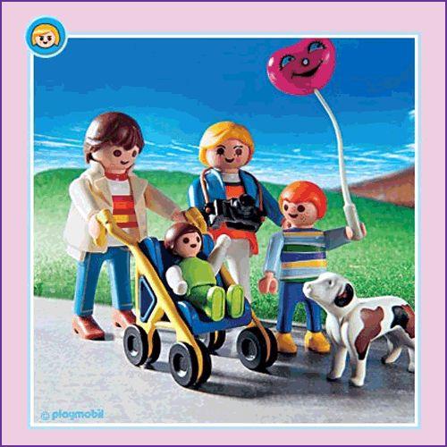 Playmobil 3209 - Famille et poussette - playmobil