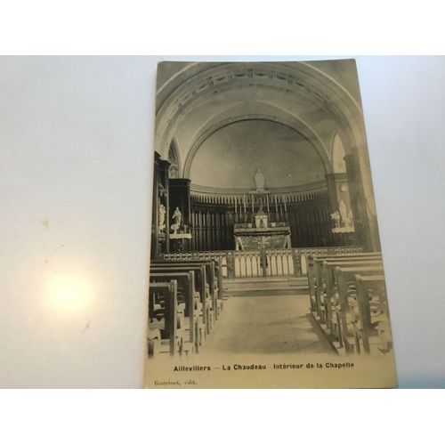 Carte Postale Aillevillers(Haute Saône) Le Chaudeau Intérieur De La Chapelle