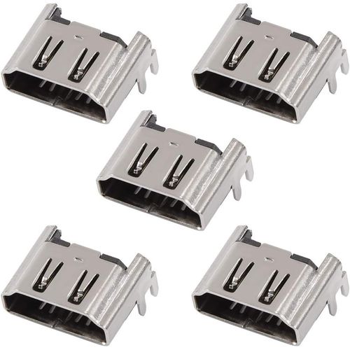 5pcs Hdmi Port Interface Connecteur Prise De Remplacement Compatible Avec 4 Ps4 Carte Mre