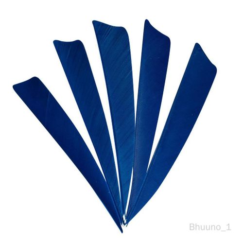 5pcs Plume de Flèche Naturelle 10cm Empennage de Flèche Pour à 3D