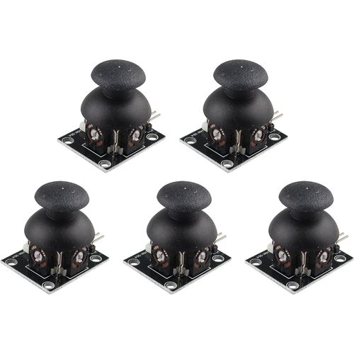 5pcs Ps2 Joystick Game Controller Xy Deux Axes Joystick Breakout Module Joystick Ps2, Module Biaxial Compatible Avec Systme Robotique Arduino, Raspberry Pi, Avr Et Pic