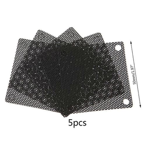5PCS PVC Ventilateur Filtre  Poussire PC Anti-Poussire pour Cas Cuttable Ordinateur Mesh Cover 50mm