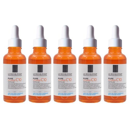 5pcs Vc10 - Produits De Soins De La Peau La Roche Posay, Effaclar, Niacinamide 10, Rtinol V1./ Vitaminc10, Hyalu B5, Srum 30ml, Vieillissement, Acn, Soins De La Peau
