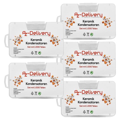 5X Condensateurs Cramiques - 1000 Morceaux, 50 Types