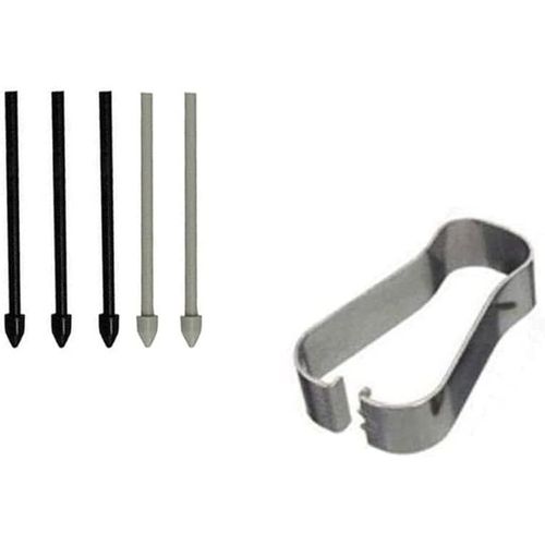 5X Pointes De Remplacement Pour Galaxy Tab S7 Fe Wi-Fi Sm-T730 Sm-T733 / S7 Fe 5G Sm-T736B Ej-Pt730 12.4Inch 2021 cran Tactile Stylet S Pen Tips + Outil Nibs 3 Black 2 Gray