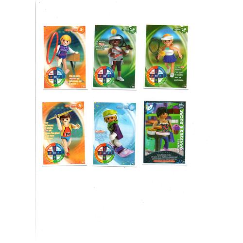 6 Cartes Playmobil Annee 2021