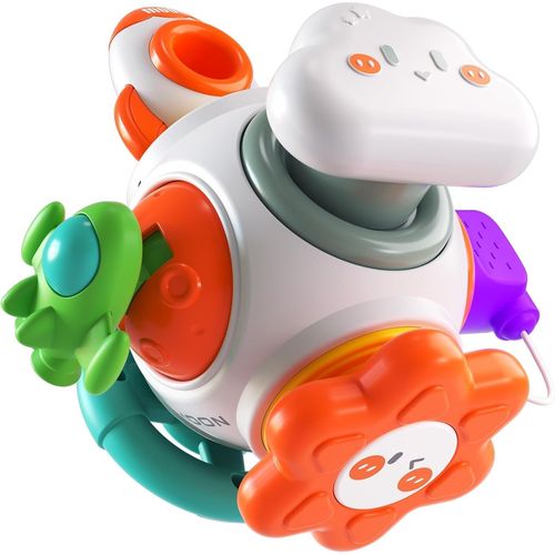 6 en 1 Cube d'Activit Jouet Bebe 1 an, Montessori Sensoriel Motricit Jouet Enfant 6 12 18 Mois 2 an, Educatif Dveloppement Jeux Bb, Cadeaux pour Garons Filles.[G1461]