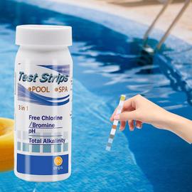 6 en 1 Testeur Chlore en Bandelette pour Eau de Piscine et Spa 50