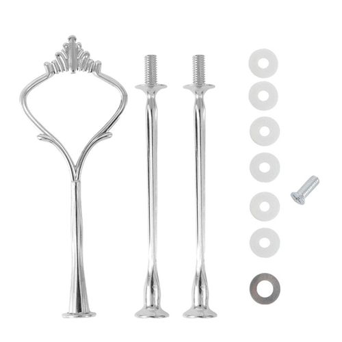 6 Ensembles De Tiges De Support  Gteau Support En Mtal  3 Couches Conception En Forme De Coeur Bricolage poxy Art Plateau De Fruits De Mariage Assiette De Collation Pour Desserts Fromage Chocolat-B 6 Pices