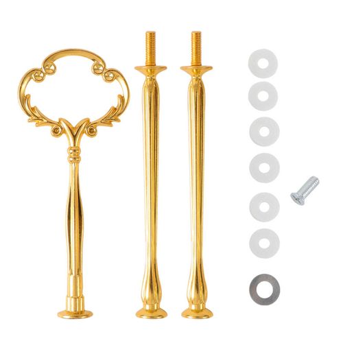 6 Ensembles De Tiges De Support  Gteau Support En Mtal  3 Couches Conception En Forme De Coeur Bricolage poxy Art Plateau De Fruits De Mariage Assiette De Collation Pour Desserts Fromage Chocolat-H 6 Pices