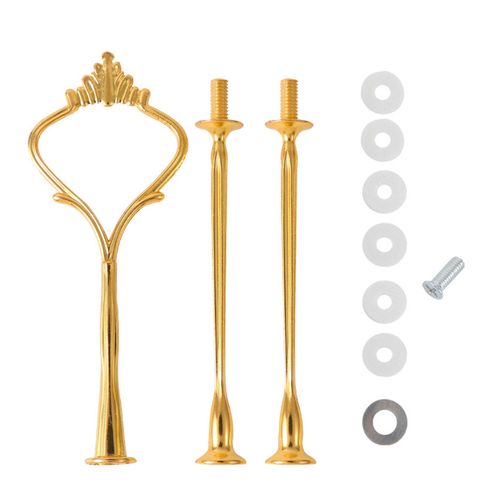 6 Ensembles De Tiges De Support  Gteau Support En Mtal  3 Couches Conception En Forme De Coeur Bricolage poxy Art Plateau De Fruits De Mariage Assiette De Collation Pour Desserts Fromage Chocolat-Un 6 Pices