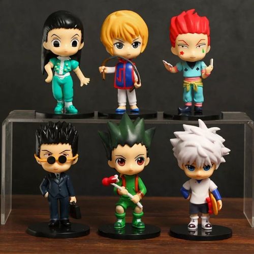 6 Figurines Hunter X Hunter Anime Manga Set Killua Hisoka Gon 9-10 Cm Goodnice