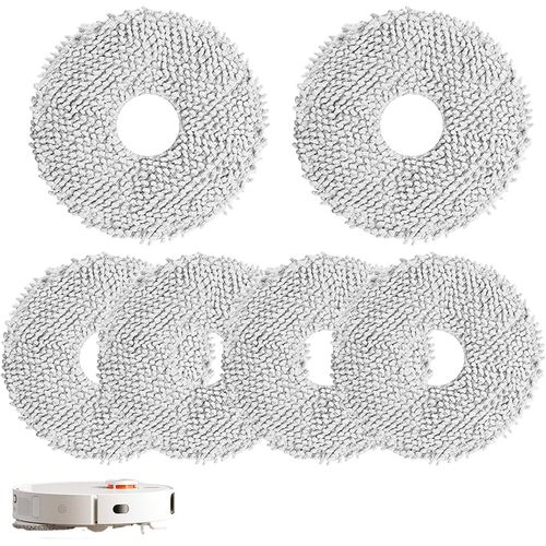 6 Morceaux Lingettes Pices De Rechange Pour Aspirateur Robot Dreame L10 Ultra / L10S Pro / L10S Ultra/Xiaomi X10+, Ensemble D'Accessoires Pour Vadrouille Humide En Microfibre Lava[SSE7114631]