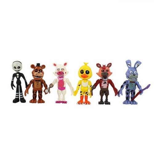 6 pcs/lot cinq nuits à la figure FNAF de Freddy Foxy Funtime Foxy Ballora cauchemar