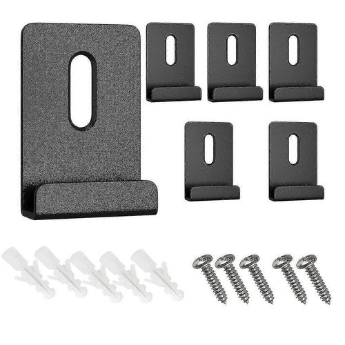 6 Pcs Mtal Miroir Clips Large Canal Miroir Cintre Clip Kit Clips De Retenue Pour Miroirs Avec Vis M