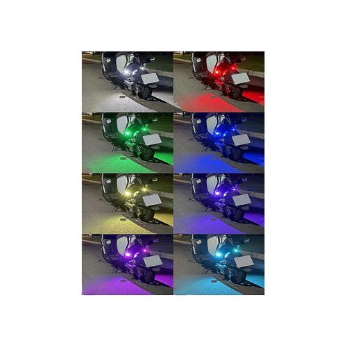 6 Pcs Moto Led Avertissement Lumire Universel Mini Signal Lumire Drone Avec Contrleur Stroboscope Lumire 8