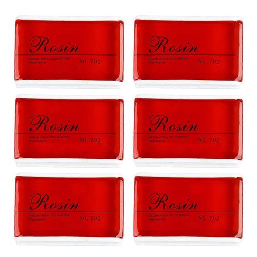 6 Pcs Violon Colophane Arc Corde Colophane Instrument Accessoire Faible Poussire Universel Pour Alto Violoncelle Rouge