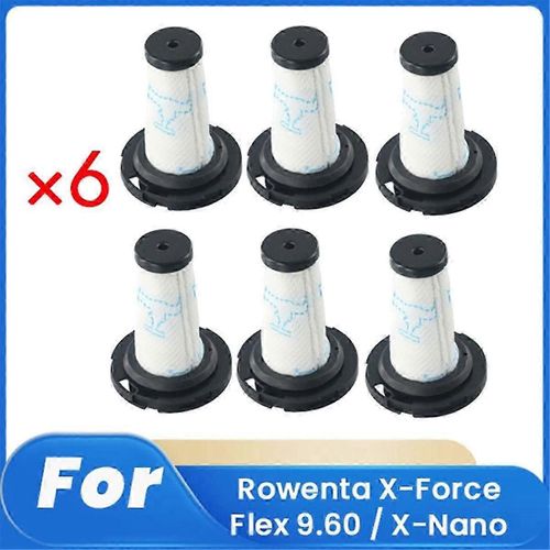 6 pcs ZR009010 filtre pour X-Force Flex 9.60 / X-Nano Robot Balayage Accessoires Filtre Cleaner Part