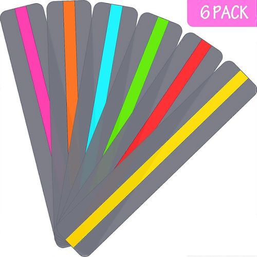 6 Pices De Bandes De Lecture Guides Surlignent La Superposition Colore Surlignent Les Signets Aident  La Dyslexie Pour Les Enfants De Cristal Et LAssistant De Fournitures DEnseignant