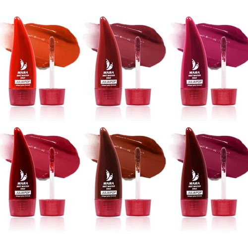 6 Pices Lipgloss, Glossier, Fini Non Collant Brillant A Levres Gloss, Rouge  Lvres Longue Tenue, Gloss Repulpant Levres, Maquillage Gloss Coffret Rouge A Levre, Cadeau Femme