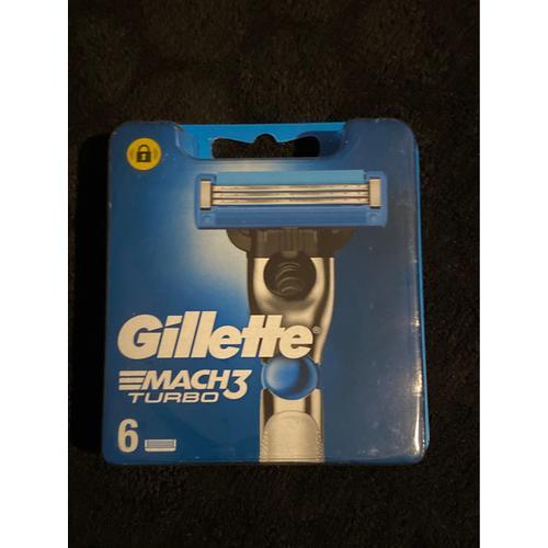 6 Recharge Lames Gillette Mach3 Turbo