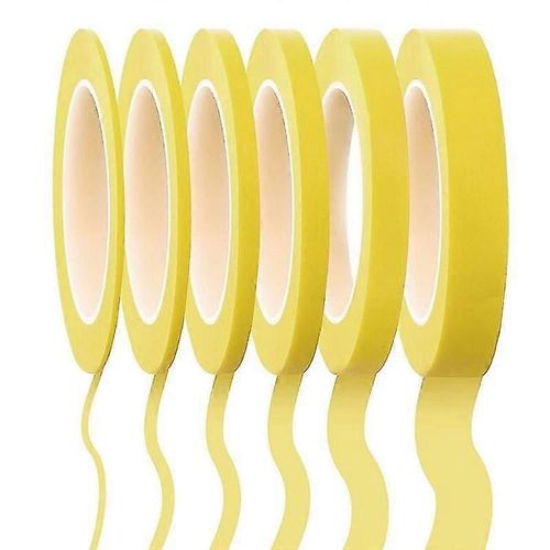 6 Rouleaux De Ruban Adhsif Fine Line 1/16,7/10,1/8,1/4,1/2,3/4 Pouces X 55 Verges, Ruban De Masquage Fineline, Ruban De Masquage Automobile Peintres
