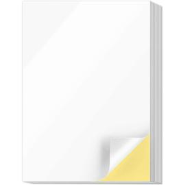 Papier blanc brillant autocollant Imprimante Laser 160g/m2 - A4 (25 feuilles )