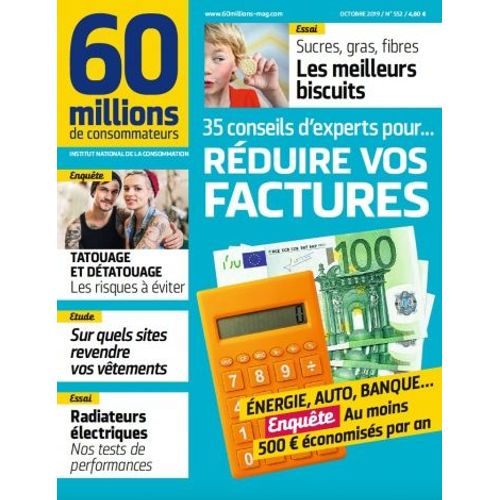 60 Millions De Consommateurs N552 : Rduire Vos Factures