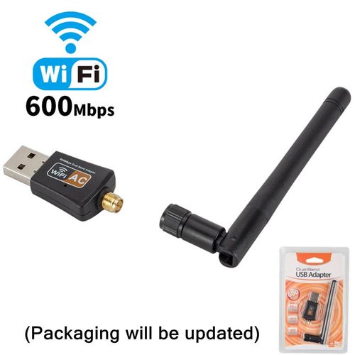 600 Mbps - Adaptateur Wifi Sans Fil Usb Lan Usb Ethernet 5g 2.4g Carte Rseau Wi-fi Double Bande 802.11n/g/a/ac