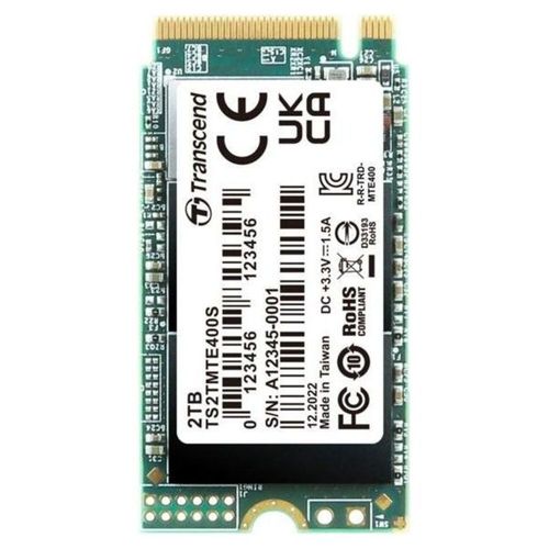 Transcend TS2TMTE400S - SSD - 2 To - interne - M.2 2242 - PCIe 3.0 x4 (NVMe)