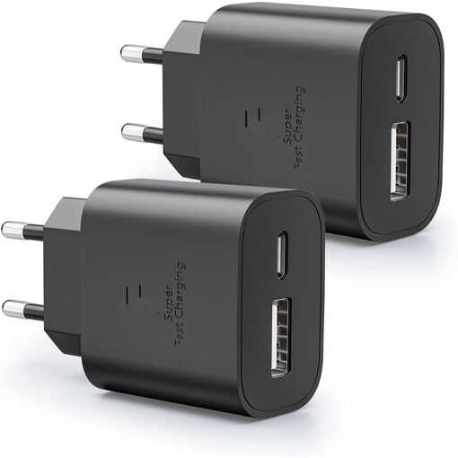 2 Pcs 25w Usb C Charger For Samsung Galaxy S25 S24 S23 S22 S21 S20 ...