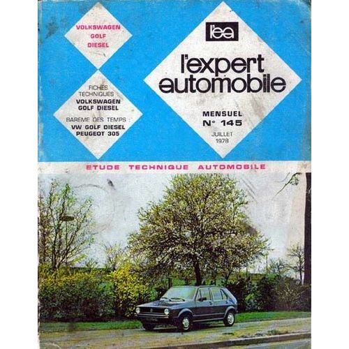 Revue Technique Automobile  N° 145 : Revue Technique Volkswagen Golf Diesel