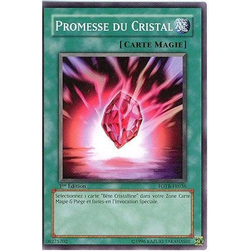 Promesse Du Cristal 1ère Édition Fotb-Fr036