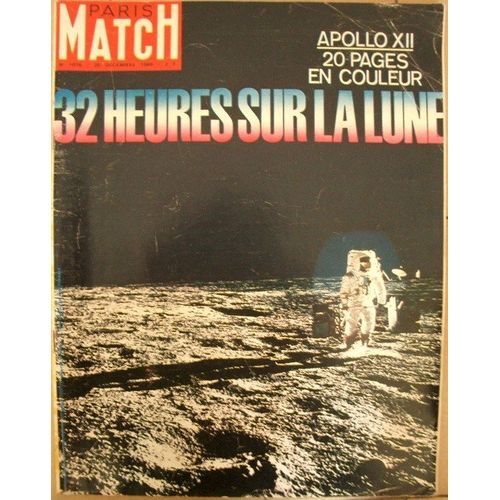 Paris Match  N° 1076 : Apollo Xii - 32 Heures Sur La Lune (20 Pages En Couleur) - Brandt Joue Et Gagne - Chaban - K. Hepburn Joue Coco Chanel
