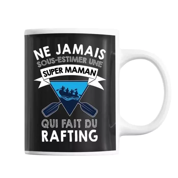 Mug - Maman - Rafting - Céramique - Imprimé - 325 Ml